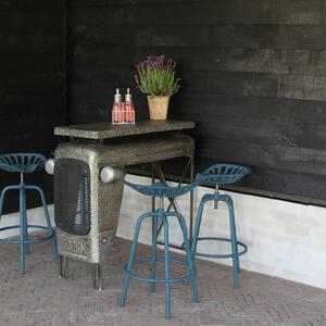 Esschert Design Scaun de bar Tractor, albastru IH045