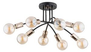 Lustră aplicată LANTI 8xE27/15W/230V auriu/negru