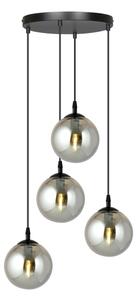 Lustră pe cablu COSMO 4xE14/10W/230V d. 40 cm negru/gri
