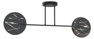 Lustră pe tijă FRICK 2xE27/15W/230V negru
