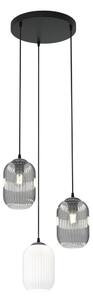 Lustră pe cablu VERDI 3xE27/15W/230V d. 30 cm negru/gri/alb