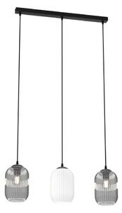 Lustră pe cablu VERDI 3xE27/15W/230V negru/gri/alb