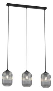 Lustră pe cablu VERDI 3xE27/15W/230V negru/gri
