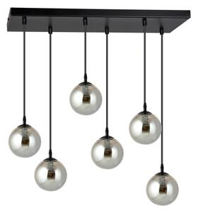 Lustră pe cablu COSMO 6xE14/10W/230V negru/gri