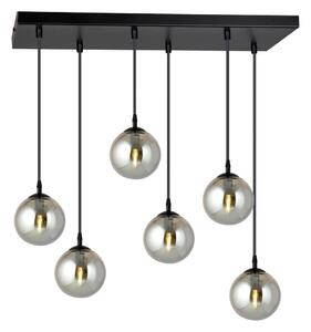 Lustră pe cablu COSMO 6xE14/10W/230V negru/gri