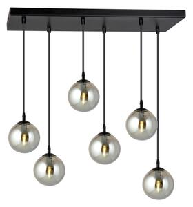 Lustră pe cablu COSMO 6xE14/10W/230V negru/gri