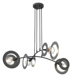 Lustră pe cablu EUFORIA 4xE27/15W/230V negru