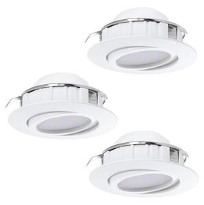 SET 3x corp de iluminat LED încastrat Eglo 78755 PINEDA LED/6W/230V 3000K alb