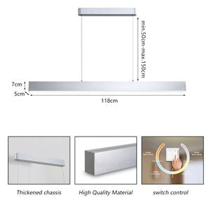 Lustră LED pe cablu Brilagi SLEEKLINE LED/40W/230V 3000/4500/6000K argintiu