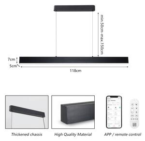 Brilagi - Lustr LED SLEEKLINE SMART 40W 230V Wi-Fi Tuya negru + DO