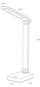 Lampă LED reîncărcabilă de masă Zuma Line 1949-WH LED/8W/1200 mAh 3000/4500/6000K white