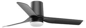 Ventilator LED dimabil de tavan FARO 33834WT-1TW MINI PUNT TUB S 10W/230V negru d. 90 cm WT + telecomandă