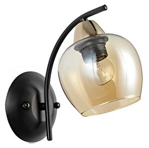 Lampă de perete MERRA 1xE27/40W/230V negru/bej