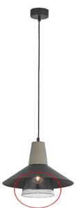 Abajur universal de rezervă din sticlă Jupiter BONDY E27 d. 14,5 cm bej