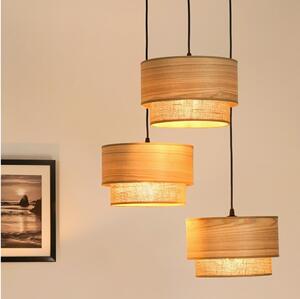Brilagi - Candelabru pe cablu MONTANA BOHO 3xE27/15W/230V maro/negru
