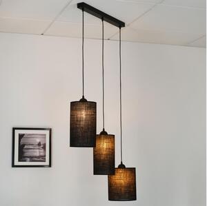 Brilagi - Lustr TUBES 3xE27/15W/230V negru pe cablu