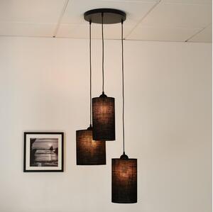 Brilagi - Lustr TUBES 3xE27/15W/230V negru pe cablu