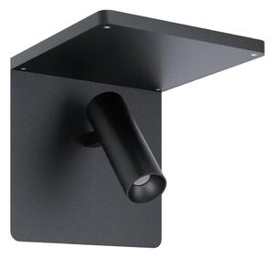 Aplică LED cu raft Eglo 67563 CIGLIE LED/8,1W/230V negru