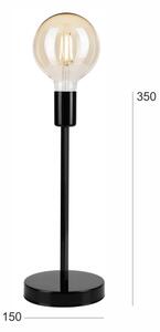 Lampă de masă ASTRID 1xE27/60W/230V negru lucios