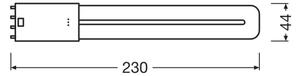 Tub LED fluorescent Osram 2G11/8W/230V 3000K