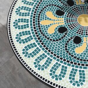 Set de Gradina Outsunny cu Mozaic de 3 Piese, din Metal, Verde | Aosom RO