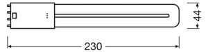 Tub LED fluorescent Osram 2G11/8W/230V 4000K
