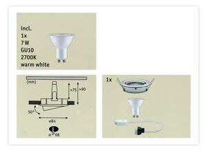 Corp de iluminat pentru baie LED-GU10/7W IP23 NOVA 230V Paulmann 93603