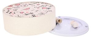 Plafonieră pentru copii KIDDY 2xE27/40W/230V bej/roz