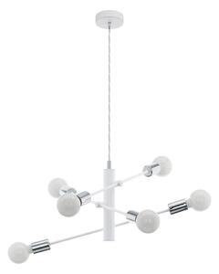 Eglo 98016 - Lustră pe cablu GRADOLI 6xE27/60W/230V alb