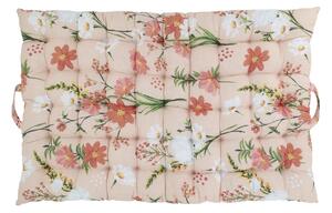 Saltea roz, din bumbac, model floral, 100x60cm, Aix