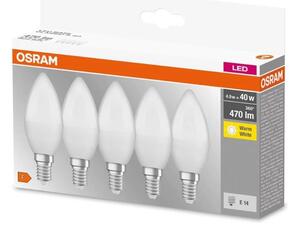 SET 5x Bec LED BASE B40 E14/4,9W/230V 2700K - Osram