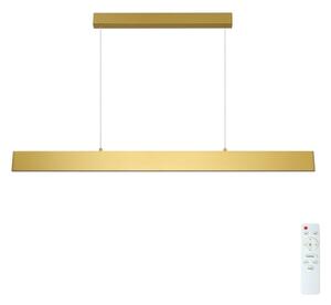 Lustră LED dimabilă pe cablu Brilagi SLIMLINE LED/40W/230V 3000-6000K auriu + telecomandă