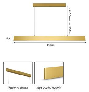 Lustră LED dimabilă pe cablu Brilagi SLIMLINE LED/40W/230V 3000-6000K auriu + telecomandă