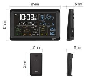 Stație meteo cu afișaj LCD GoSmart 5/230V Wi-Fi Tuya negru