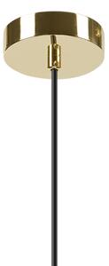 Lustră pe cablu HARMA 1xE27/15W/230V d. 25 cm alb/auriu