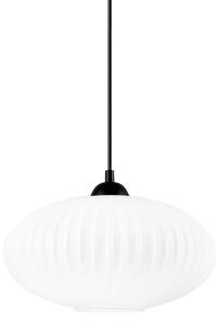 Lustră pe cablu HARMA 1xE27/15W/230V d. 30 cm alb/negru