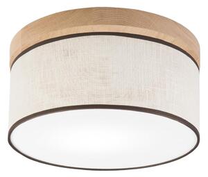 Plafonieră Brilagi BELLADONNA 1xE27/15W/230V d. 30 cm crem/stejar