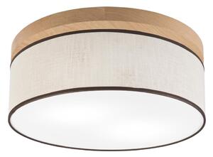 Plafonieră Brilagi BELLADONNA 2xE27/15W/230V d. 40 cm crem/stejar