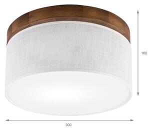Plafonieră Brilagi BELLADONNA 1xE27/15W/230V d. 30 cm alb/stejar