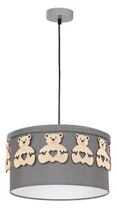 Lustră copii pe cablu BEAR 1xE27/60W/230V