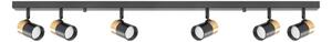 Spot Zuma Line 2204BD-6-BK FORI 6xGU10/50W/230V negru/auriu