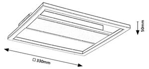 Rabalux 71476 - Plafonieră LED GLAVIAN, 24W, 230V, 33 x 33 cm