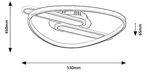 Rabalux 71467 - Plafonieră LED dimabilă BRANTIEL LED/60W/230V 3000-6000K 53x45 cm + telecomandă