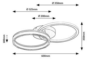 Rabalux 71479 - Plafonier LED dimabil SERAPHIEL LED/38W/230V 3000-6500K 60x35 cm, cu telecomandă