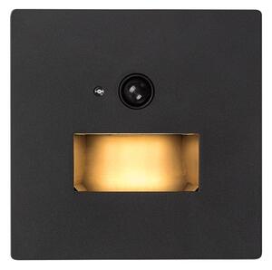 Rabalux 77197-LED Lampă LED pentru trepte LUNCA cu senzor de mișcare și senzor de amurg, 1W/230V, 3000/4500/6500K, negru