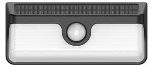 Aplica solară de perete LED LINK cu senzor, 5 W, 3,7 V, 2000 mAh, IP65, negru