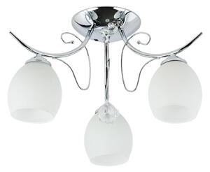 Lustră aplicată ELLA, 3x E27, 15 W, 230 V, crom lucios