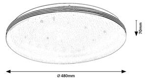 Rabalux 75063 - Plafonieră LED TOMA pentru baie, 40 W, 230 V, IP44, 4000 K, diam. 48 cm