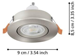 Eglo 902245 - Spot LED încastrat BARRANCO 1xGU10/4,5W/230V crom