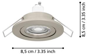 Eglo BARRANCO 902238 - spot LED încastrat de tavan pentru baie 1xGU10/4,5W/230V IP44 crom